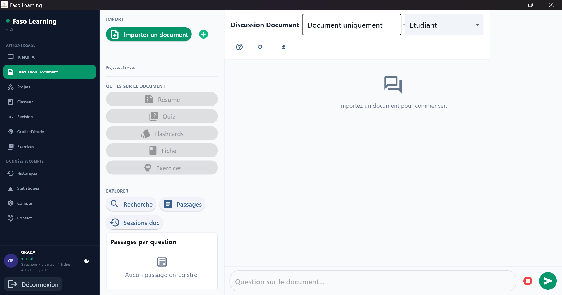 Faso Learning - Gestion des documents